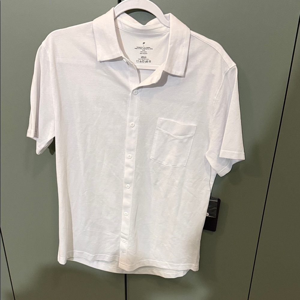 Tablets Men's White Short Sleeve Shirt